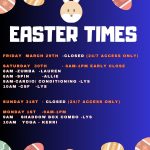 Easter opening times club sierra gym mundaring